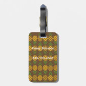 Personalisierte Ananas | Editable Brown Gepäckanhänger (Rückseite vertikal)