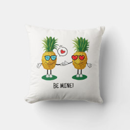 Personalisierte Ananas Emoji Liebe Couple Kissen