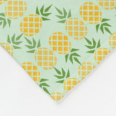 Personalisierte Ananas Fleecedecke (Ecke)