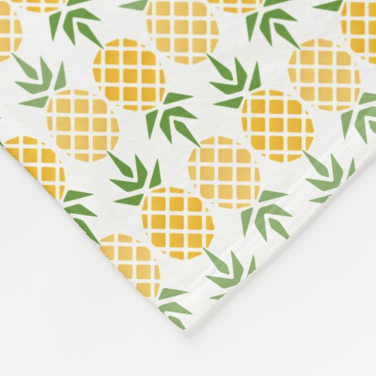 Personalisierte Ananas Fleecedecke (Ecke)