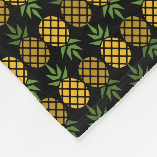 Personalisierte Ananas Fleecedecke (Ecke)