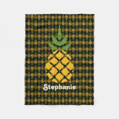 Personalisierte Ananas Fleecedecke (Vorderseite)