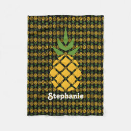 Personalisierte Ananas Fleecedecke