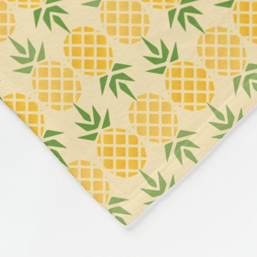 Personalisierte Ananas Fleecedecke (Ecke)