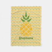 Personalisierte Ananas Fleecedecke (Vorderseite)