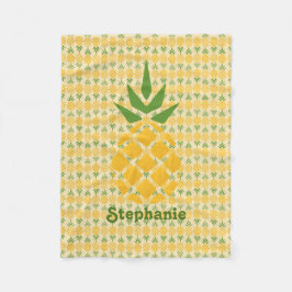 Personalisierte Ananas Fleecedecke