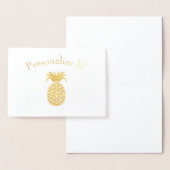 Personalisierte Ananas Folienkarte (Anzeige)