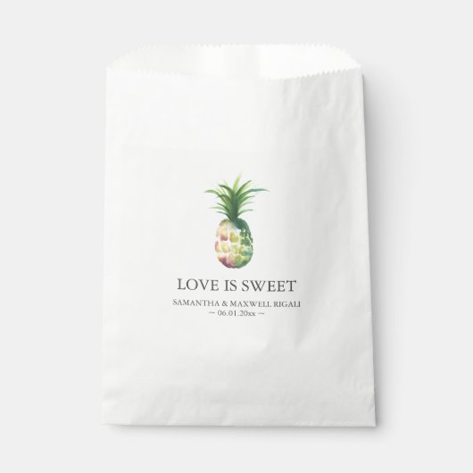 Personalisierte Ananas Geschenktütchen (Vorderseite)