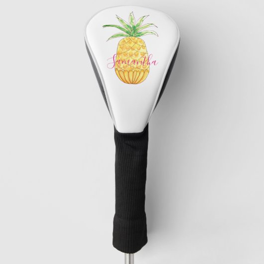 Personalisierte Ananas Golf Headcover (Vorderseite)