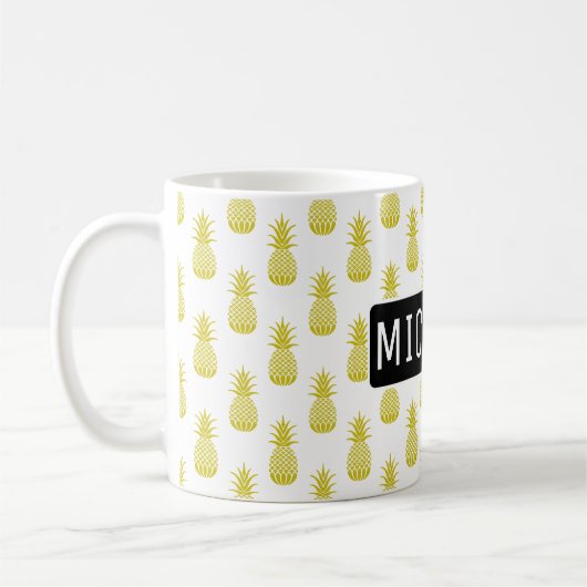 Personalisierte Ananas Kaffeetasse (Links)