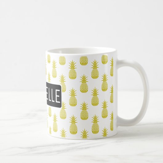 Personalisierte Ananas Kaffeetasse (Rechts)
