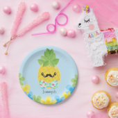 Personalisierte Ananas Kleine Mister Boys Pappteller (Party)