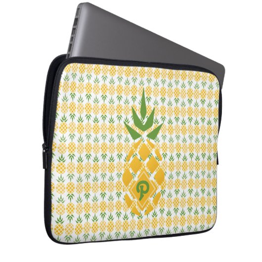 Personalisierte Ananas Laptopschutzhülle (Vorne Rechts)