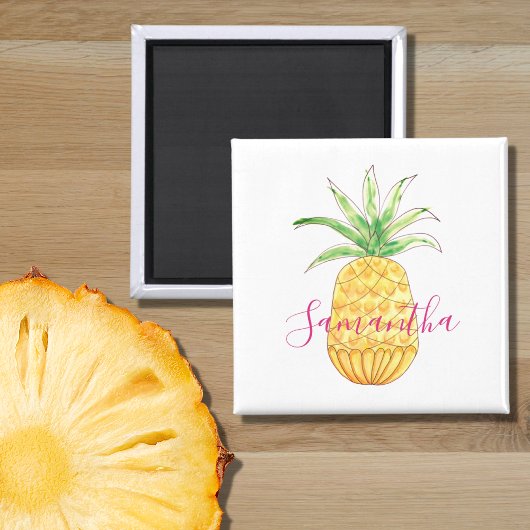 Personalisierte Ananas Magnet