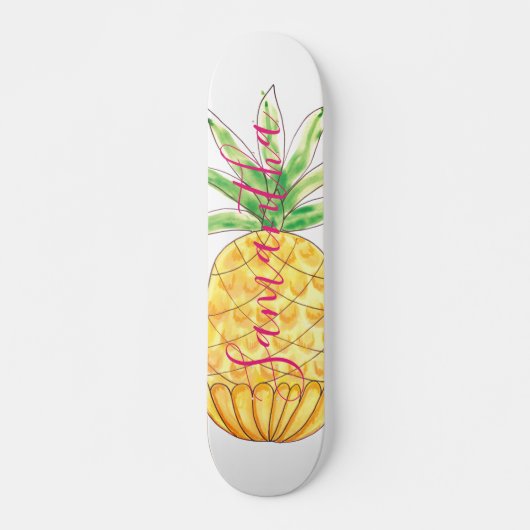 Personalisierte Ananas Skateboard (Vorne)