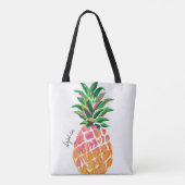 Personalisierte Ananas-Tote-Tasche Tasche (Rückseite)