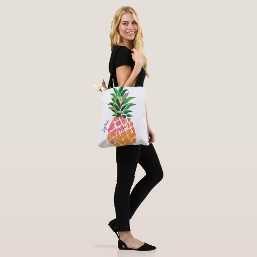 Personalisierte Ananas-Tote-Tasche Tasche (Am Model)