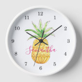 Personalisierte Ananas Uhr (Vorderseite)