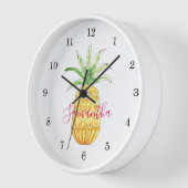 Personalisierte Ananas Uhr (Winkel)