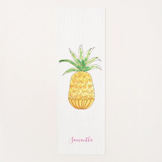 Personalisierte Ananas Yogamatte (Vorderseite)