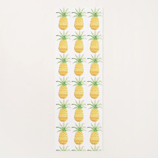 Personalisierte Ananas Yogamatte (Rückseite)