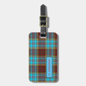 Personalisierte ANDERSON Tartan Gepäckträger Tags  Gepäckanhänger (Vorderseite vertikal)