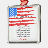 Personalisierte Änderung der US-amerikanischen Fla Ornament Aus Metall (Links)