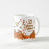 Personalisierte anfängliche Sorge hinter sich lass Kaffeetasse (VorderseiteRechts)