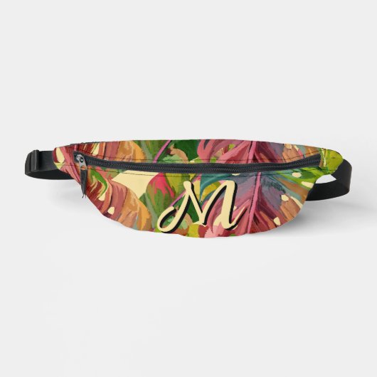 Personalisierte Anfangsbuchstabe Botanische Ästhet Bauchtasche (Vorderseite)