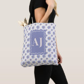 Personalisierte Anfangsbuchstabe Lila Aster Blumen Tasche (Von Nahem)