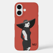 Personalisierte Anfangsbuchstaben Case-Mate iPhone Hülle (Rückseite)