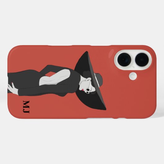 Personalisierte Anfangsbuchstaben Case-Mate iPhone Hülle (Rückseite (Horizontal))