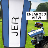 Personalisierte Anfangsbuchstaben Monogram Blue Bl Golf Headcover