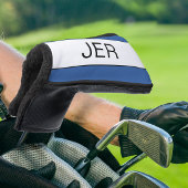 Personalisierte Anfangsbuchstaben Monogram Blue Bl Golf Headcover