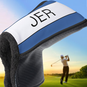 Personalisierte Anfangsbuchstaben Monogramm Blau S Golf Headcover