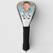 Personalisierte Anfangsbuchstaben Monogramm Foto D Golf Headcover (Vorderseite)
