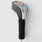 Personalisierte Anfangsbuchstaben Monogramm Foto D Golf Headcover (angewinkelt)