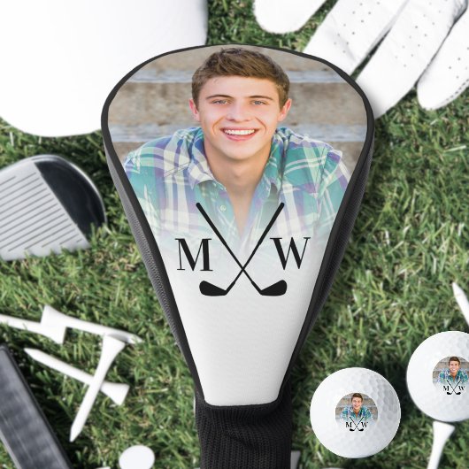 Personalisierte Anfangsbuchstaben Monogramm Foto D Golf Headcover