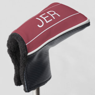 Personalisierte Anfangsbuchstaben Monogramm Rot St Golf Headcover