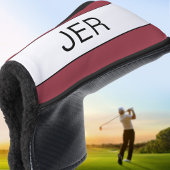 Personalisierte Anfangsbuchstaben Monogramm Schwar Golf Headcover