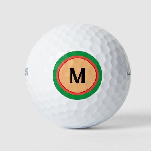 Personalisierte Angabe Ihrer Namensfarbe für Langg Golfball (Vorderseite)