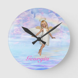 Personalisierte Angel Sky Wall Uhr