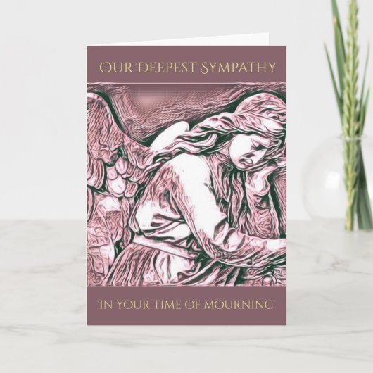 Personalisierte Angel Sympathy Card Karte (Vorderseite)