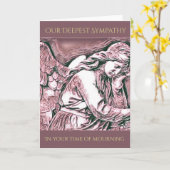 Personalisierte Angel Sympathy Card Karte (Gelbe Blume)