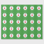 Personalisierte Angel-Weihnachtsflagge Geschenkpapier (Flach)