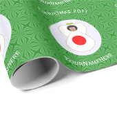 Personalisierte Angel-Weihnachtsflagge Geschenkpapier (Rolleneckpunkt)