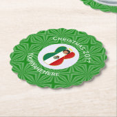 Personalisierte Angel-Weihnachtsflagge Untersetzer (angewinkelt)