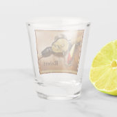 Personalisierte Angelruten und Keuchen Schnapsglas (Rückseite)