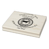 Personalisierte Angus-Rind-Farm Gummistempel (Stempel)