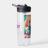 Personalisierte Anime Girl mit Welpe Trinkflasche (Rechts)